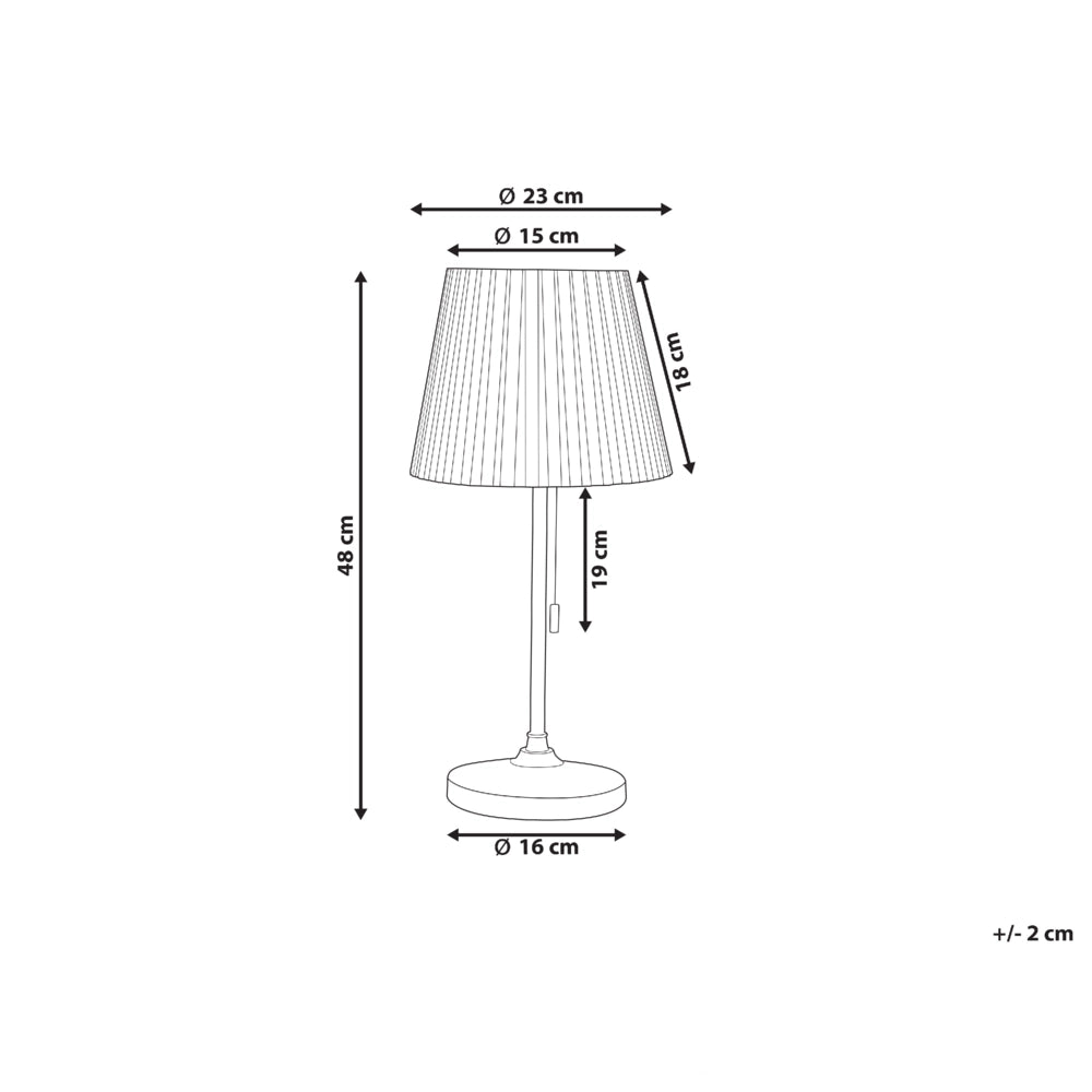 Lampada da tavolo Ottone Bianco Poliestere Ferro Impero Paralume Luce Camera da letto Soggiorno Retrò Classico