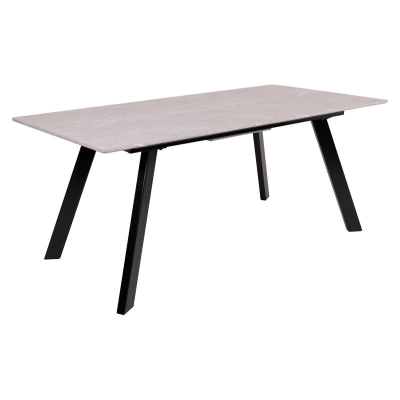 Tavolo allungabile Wilder XL grigio pietra venato/bianco cm 180-220x90x76 cm