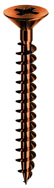 SC VITI PER LEGNO BRONZATE TP  4 X60 (PZ.10)*- MUSTAD- 5,0 pz