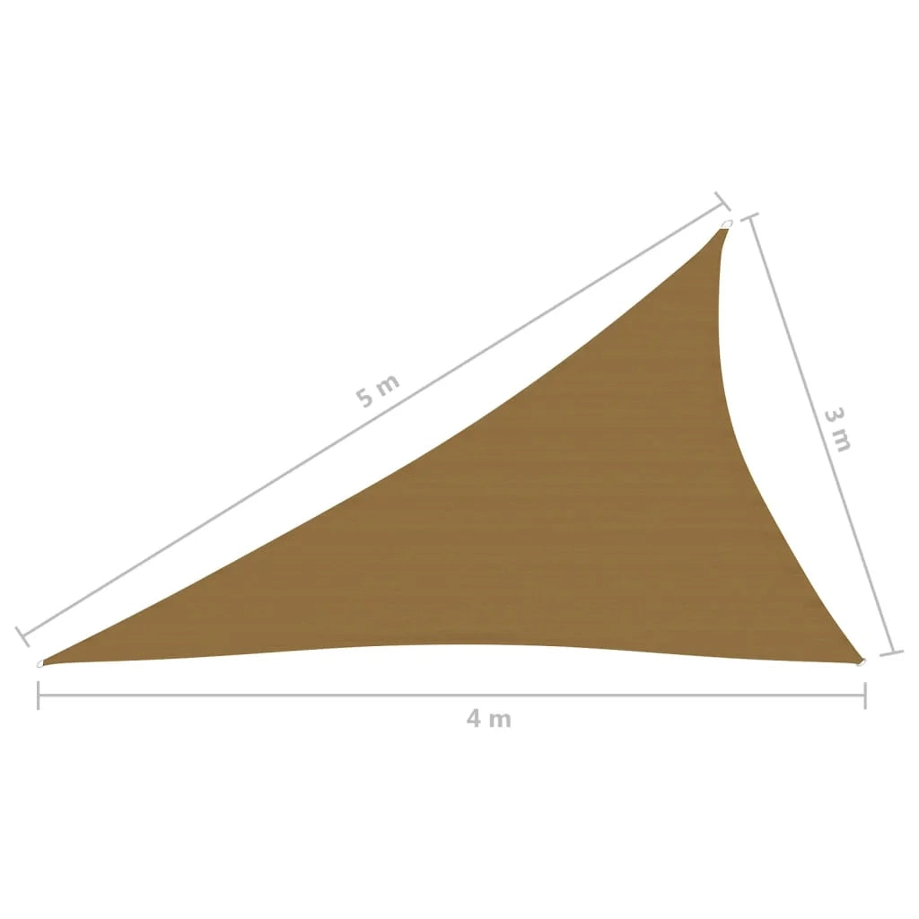 Vela in tessuto per ombrellone 160 g/m² tortora 3 x 4 x 5 m HDPE 02_0009317