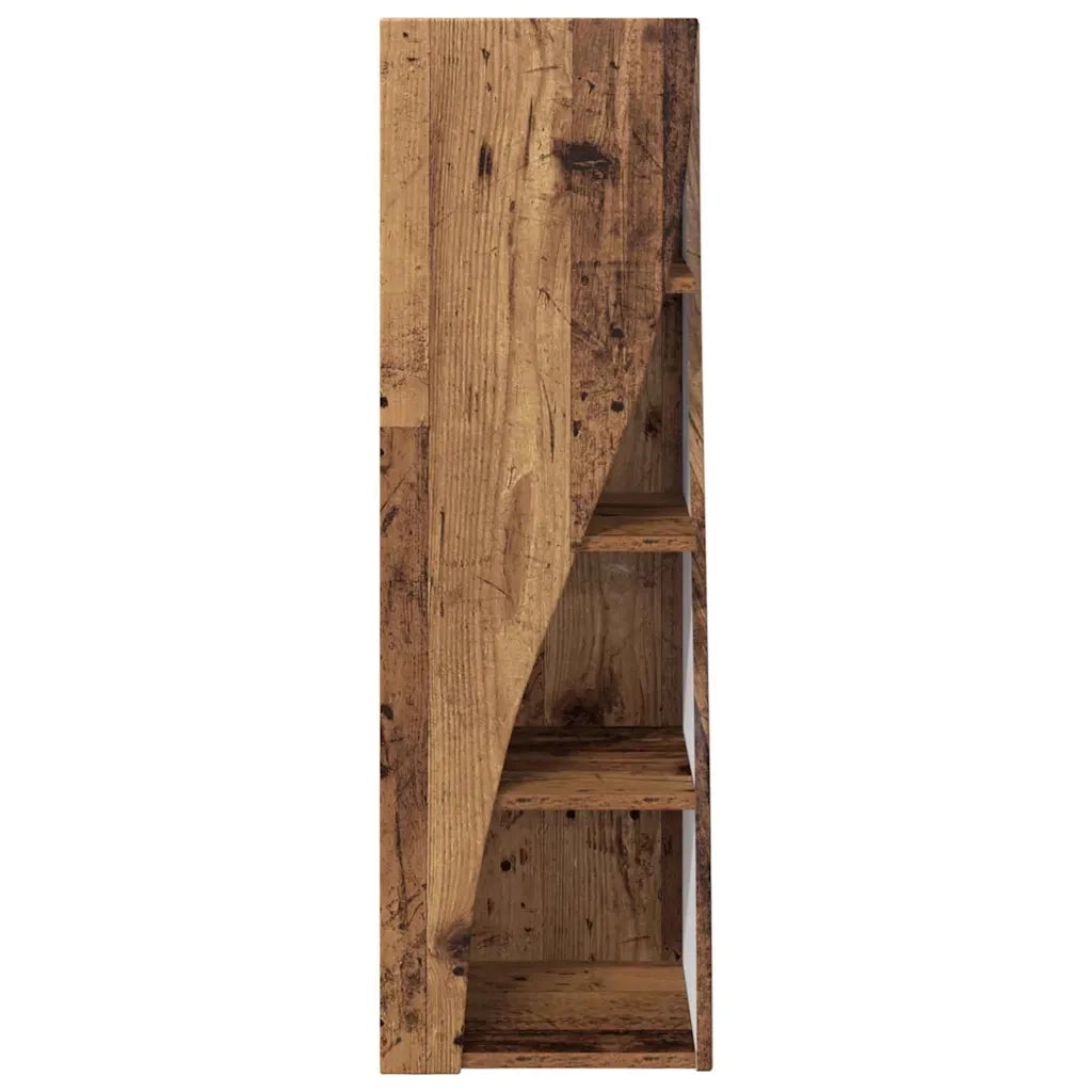 Mobile angolare Legno vecchio 32x32x102cm Legno multistrato 889863