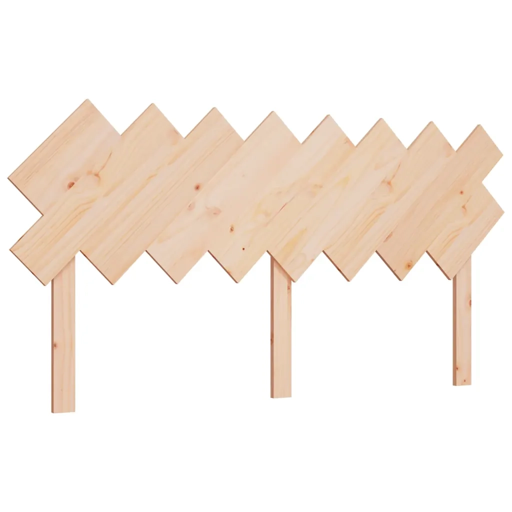 Testiera per Letto-Testata-Testiera Decorativa 159,5x3x80,5 cm in Legno Massello di Pino