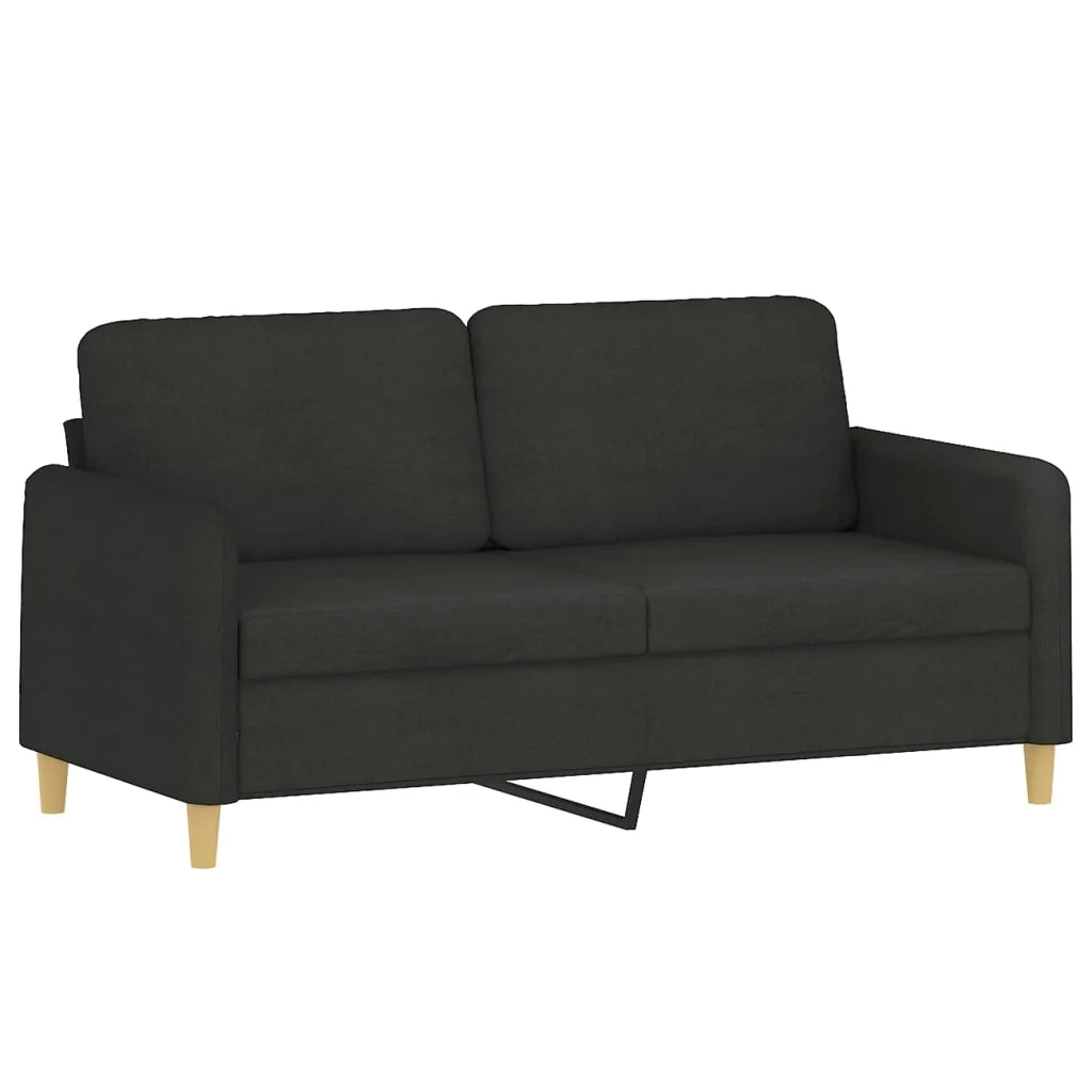 Divano a 2 Posti Nero 120 cm in Tessutocod mxl 107239