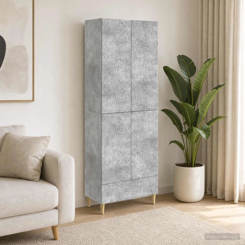 Set di armadi 2 pz Grigio Cemento Legno ingegnerizzato 3416694
