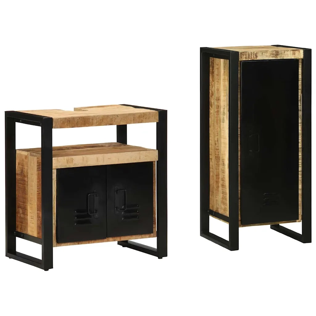 Set di mobili per il bagno 2 pcs Legno di mango massello 3305608