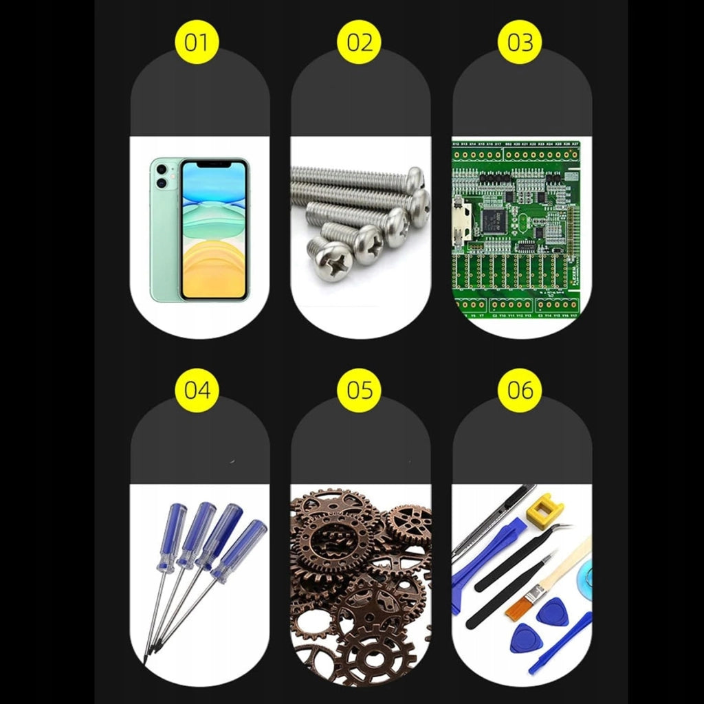 Organizer in Plastica per Componenti 205x100x45mm – Doppio Strato, Materiale PP Resistente