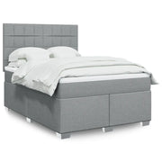 Giroletto a Molle con Materasso Grigio Chiaro 140x200cm Tessuto 3292811