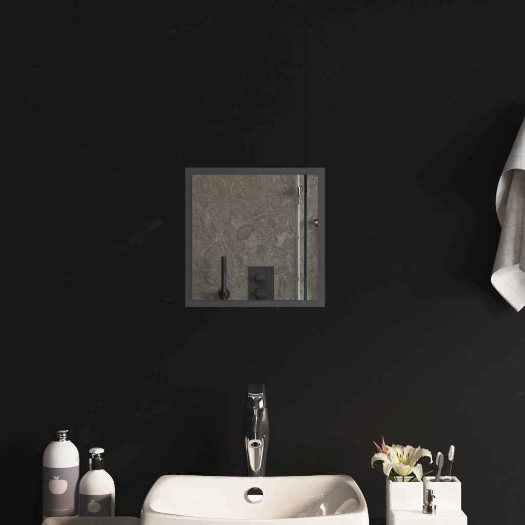 Specchio da bagno LED Trasparente 30 x 30 cm vetro temperato 42045806