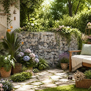 Gabion Wall With Cover, Galvanized Steel, 100x20x150 Cm