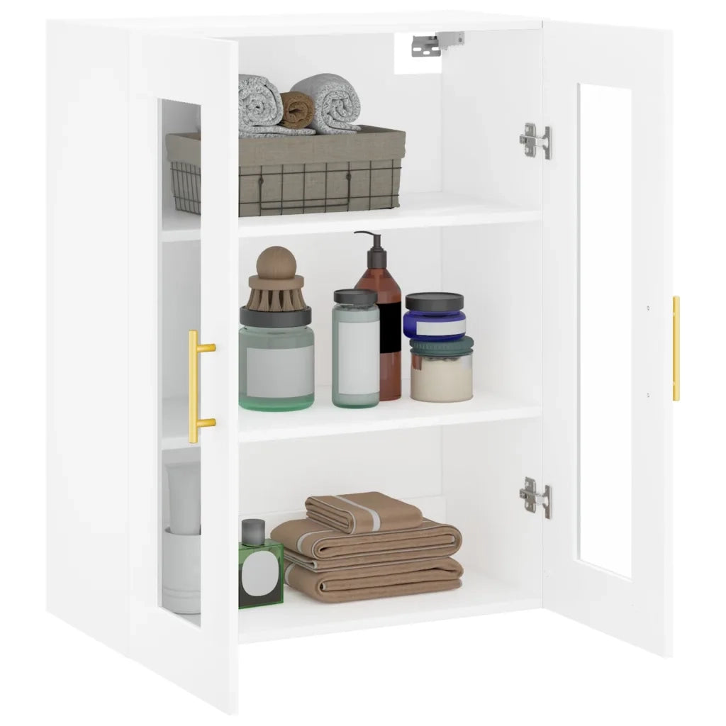 Armadietto a Muro | Mobile a Parete Bianco 69,5x34x90 cm
