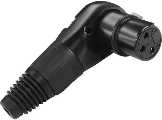 Adattatore per Microfono 90° con Connessione XLR a 3-pini - Regolabile in Multi Angoli