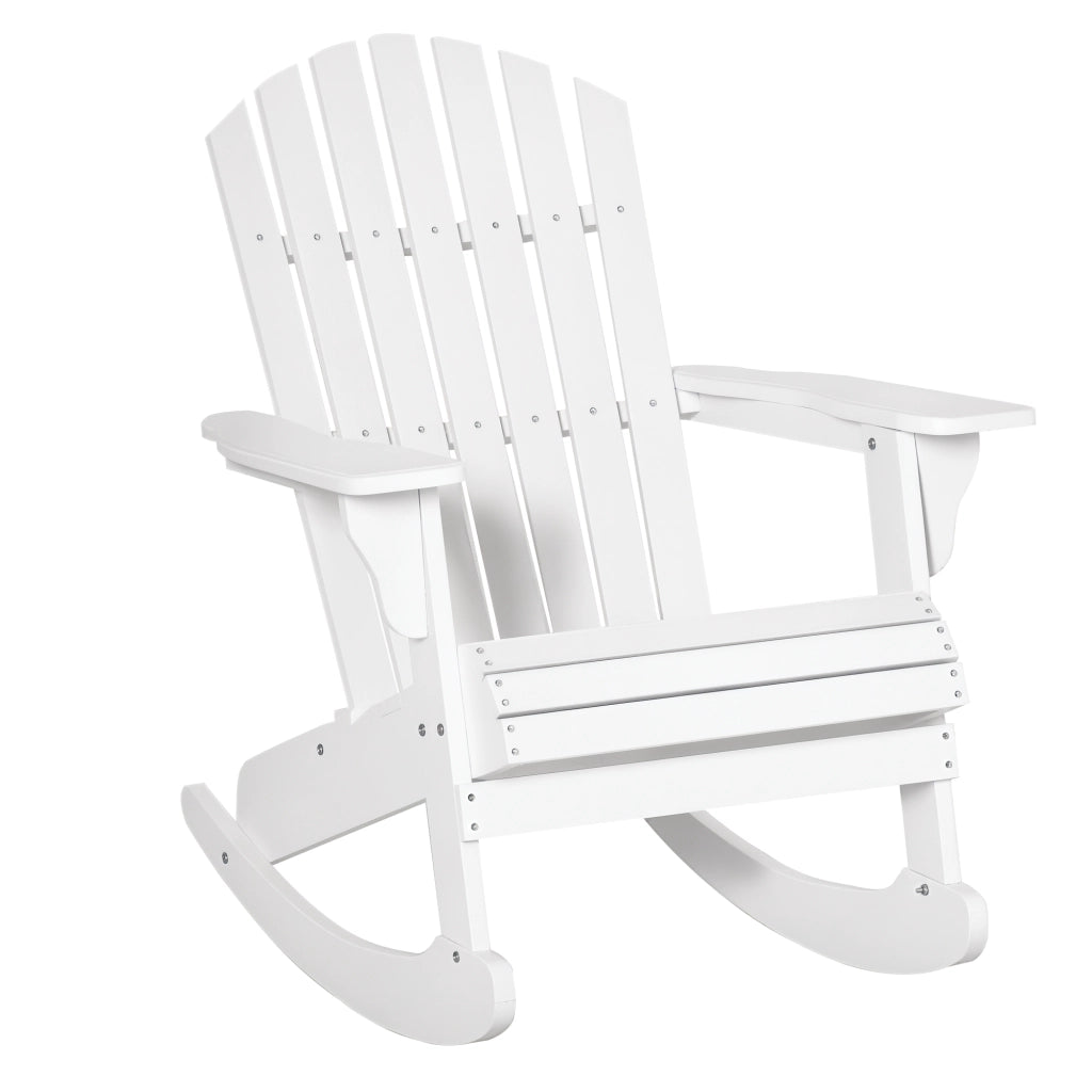 Sedia a dondolo Adirondack ¨C zephmum ¨C Bianco 77x94x97 cm