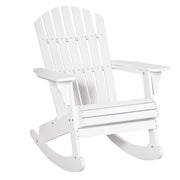 Sedia a dondolo Adirondack ¨C zephmum ¨C Bianco 77x94x97 cm