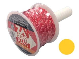 FILO PER EDILIZIA IN POLIPROPILENE- - ø mm.1,8x100mt. - colore giallo fluo - 5 pezzi
