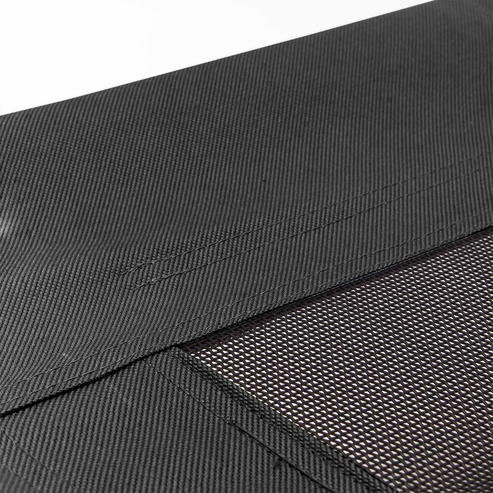 Brandina per cani e gatti 92x77x20cm, portata 50kg, cuccia nera, lettino da esterno per animali