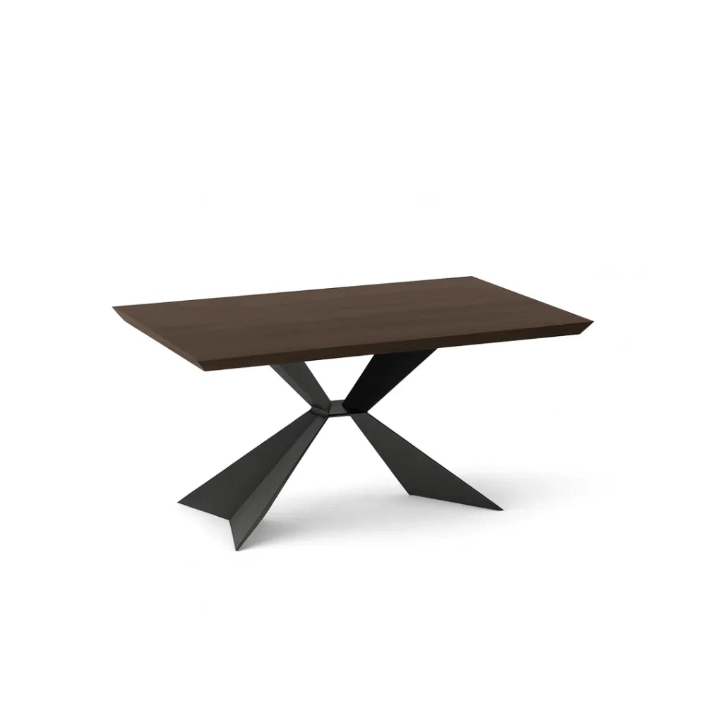 Tavolo da pranzo allungabile in legno impiallacciato rovere termocotto Taurus 160-240x90 cm fino a 10 posti Made in Italy | Duzzle