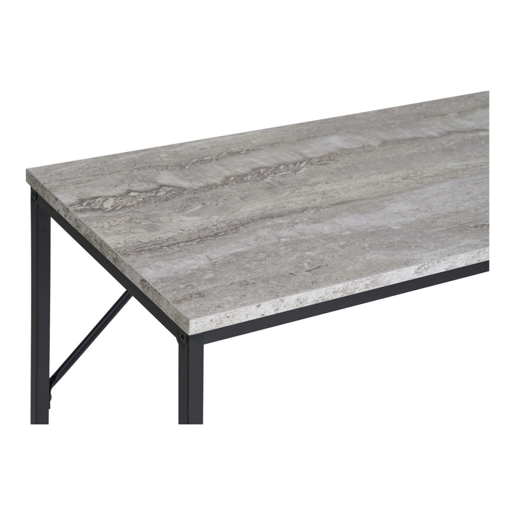 Tavolo Consolle Vita, Marrone, Metallo, 110x26x80 cm