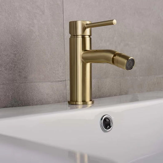 Rubinetto Da Bidet Rea Lungo Gold Brush