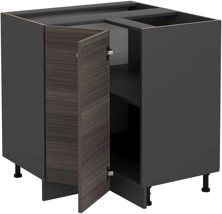 Mobile ad angolo cucina R-Line, Grigio nobile, 75.6 cm PL Marmo, per la libera combinazione all'interno di sistemi cucina modulari