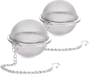 Set di tazze per tè in acciaio inossidabile 5 cm | Riciclabile e facile da pulire | Ideale per tazze da tè, bicchieri e tazze (2-pack) - argento