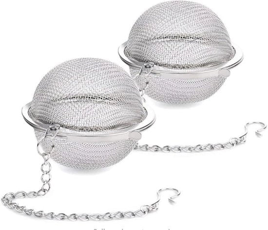 Set di tazze per tè in acciaio inossidabile 5 cm | Riciclabile e facile da pulire | Ideale per tazze da tè, bicchieri e tazze (2-pack) - argento