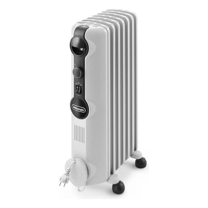 De'Longhi TRRS0715 Radia S Radiatore ad Olio 7 Elementi 1500 W 3 Livelli di Potenza per ambienti fino a 45 m³ colore Bianco