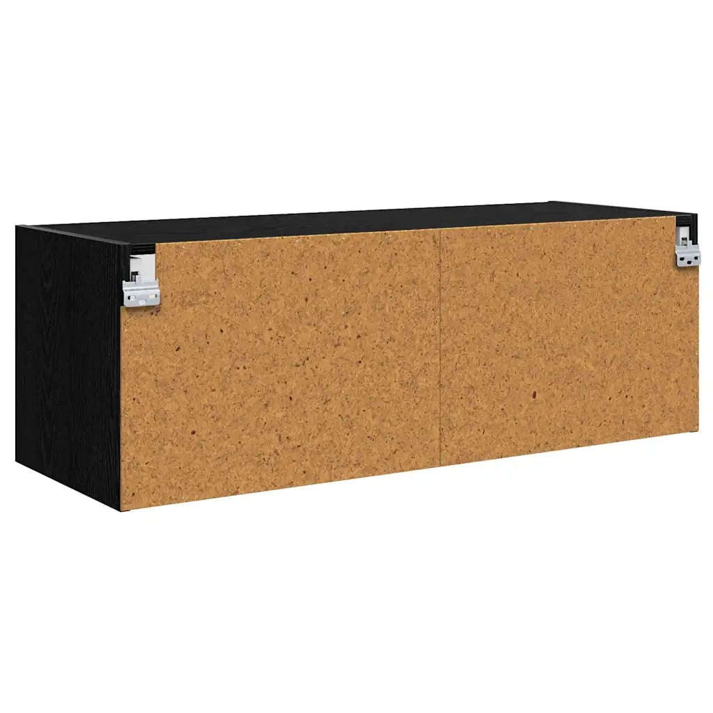 Armadietto a muro Rovere Nero 102 x 37 x 35 cm