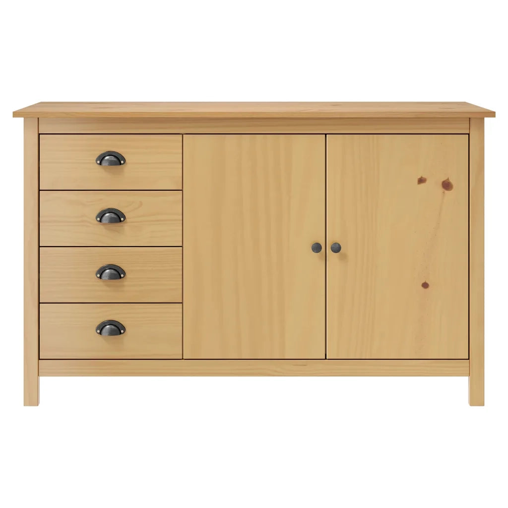 Credenza Hill Marrone ambra 130x40x80 cm in Legno di Pino 288931
