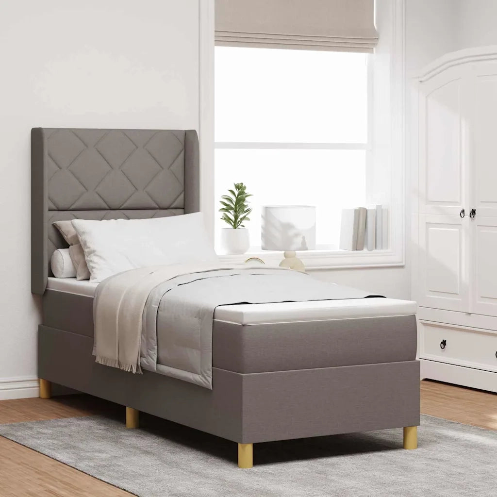 Letto a molle con materasso Talpa 140 x 200 cm Tessuto