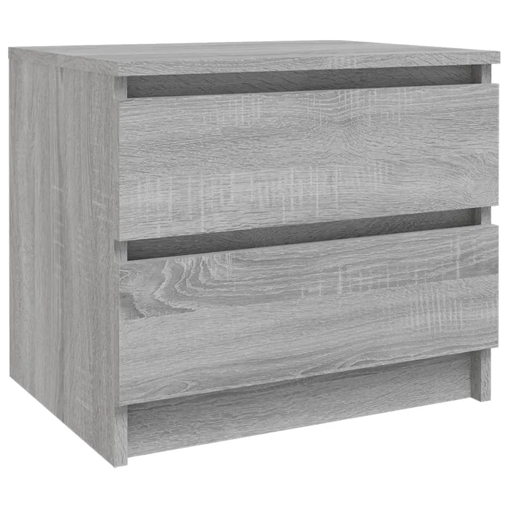 Comodini Grigio Sonoma 2 pz 50x39x43,5 cm in Legno Multistrato 815825