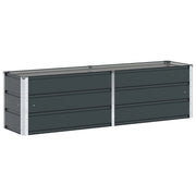 Fioriera | Cassetta per fiori | Vaso Antracite 160 x 40 x 45 cm Acciaio