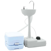 Set di toilette per il campeggio 2 pcs Blu e Bianco 42001434