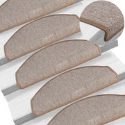 Tappetini per Scale 15 pz Marrone Chiaro 65x24x4 cmcod mxl 79973