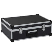 Valigetta per Attrezzi 46x33x16 cm Nera in Alluminio 91847