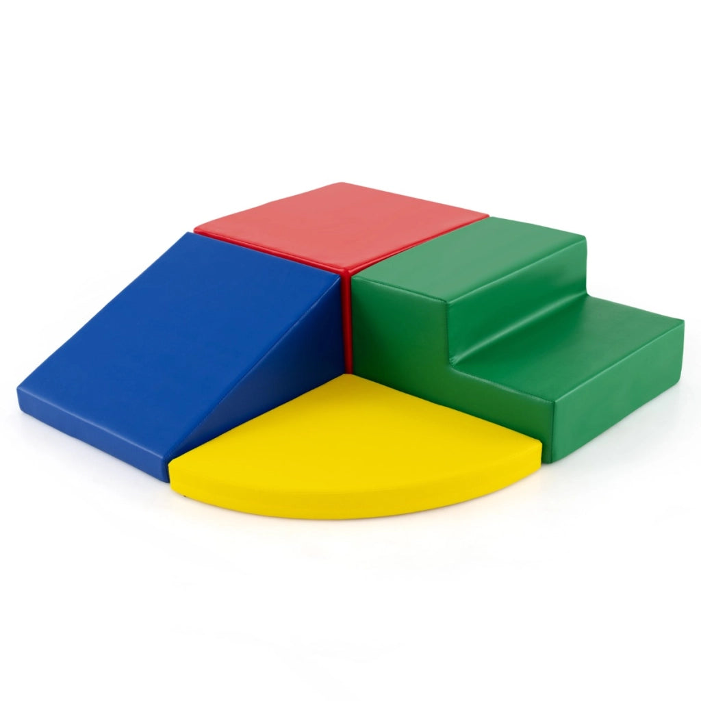 Set di blocchi in schiuma con velcro per arrampicarsi e gattonare per bambini, Set di blocchi morbidi per lo sviluppo dei bambini Oro