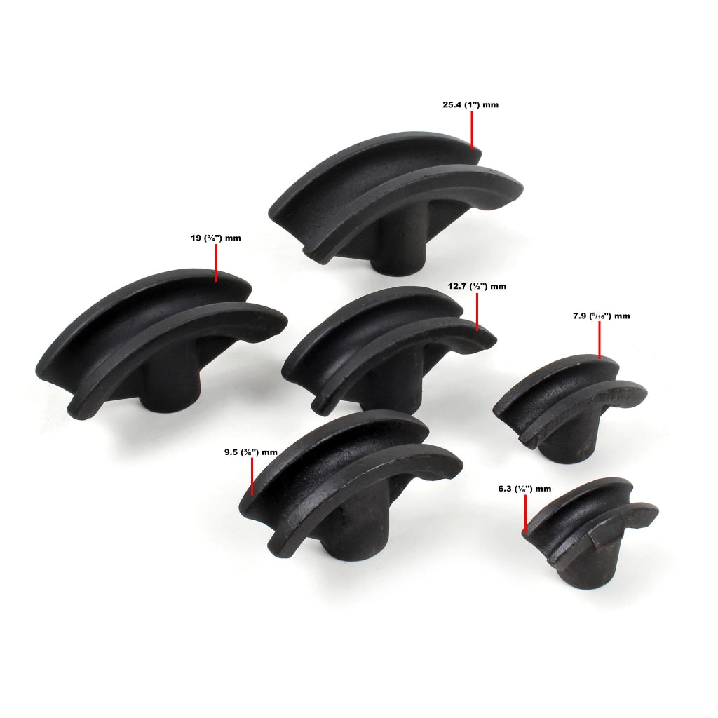 Curvatubi idraulica da 6 t con 6 matrici Ø6,35–25,4mm Utensile piegatubi
