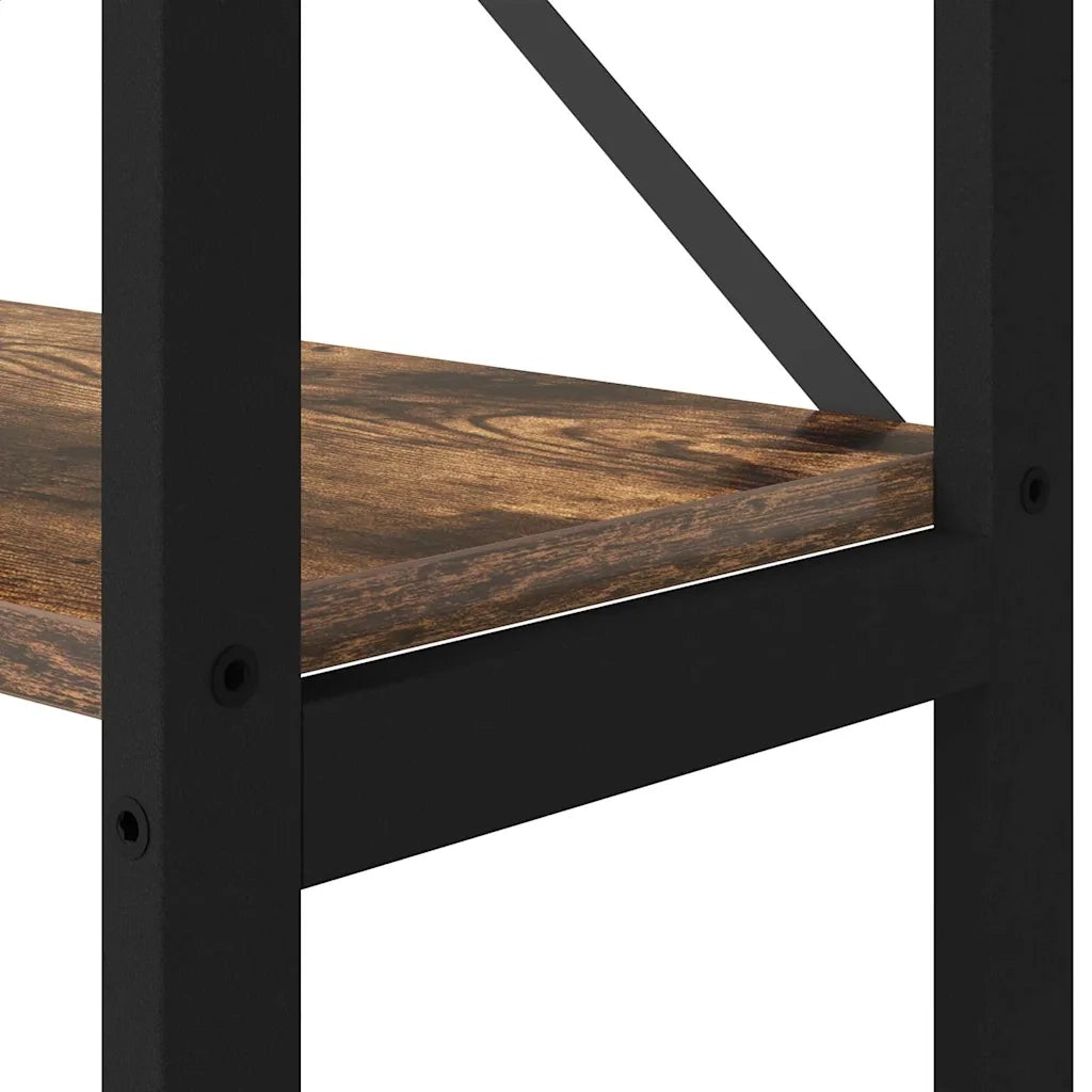Libreria 156 x 25 x 167 cm Legno ingegnerizzato Rovere Fumo 868343
