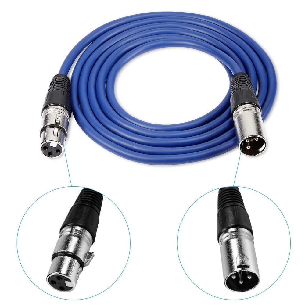 Trade Shop - Cavo Prolunga Microfono Casse Mixer Cavetto 5mt Maschio Femmina Xlr M/f -
