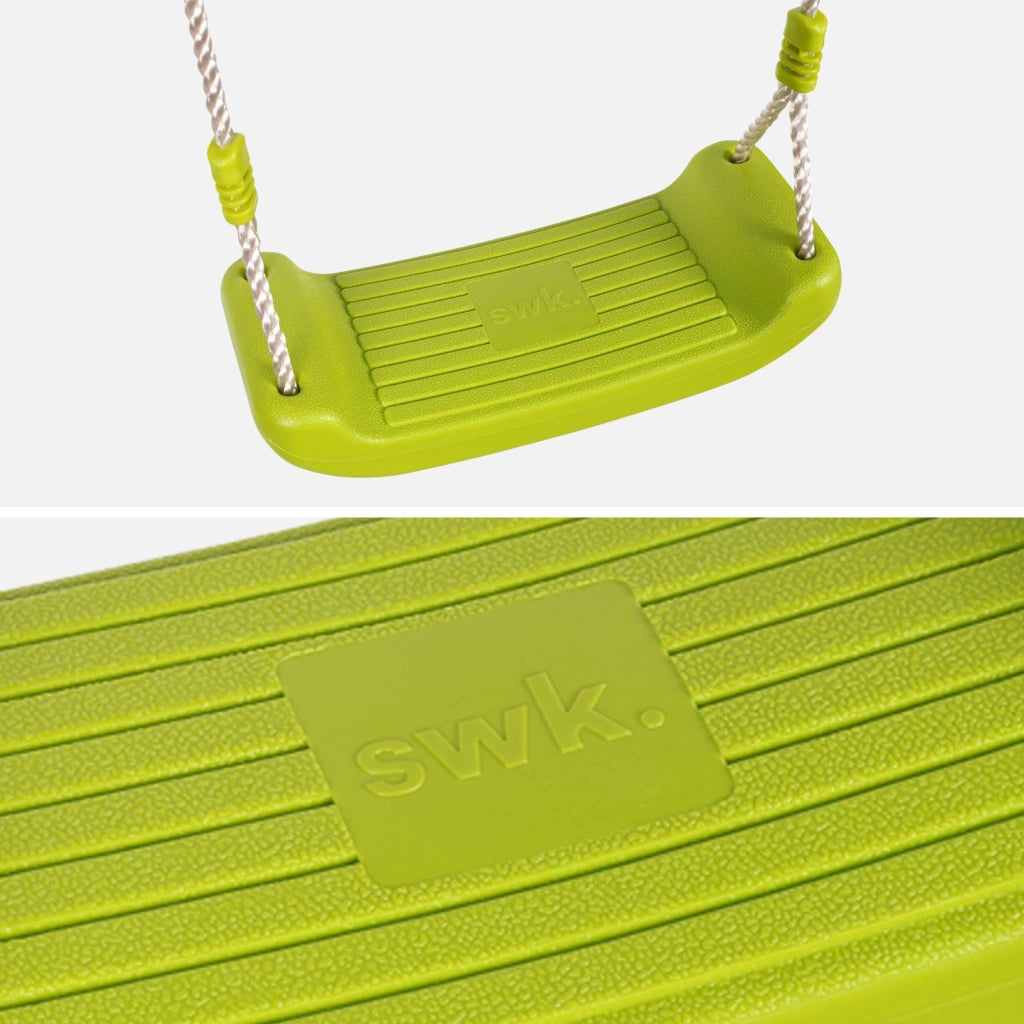 Sedile girevole in plastica per portale, verde