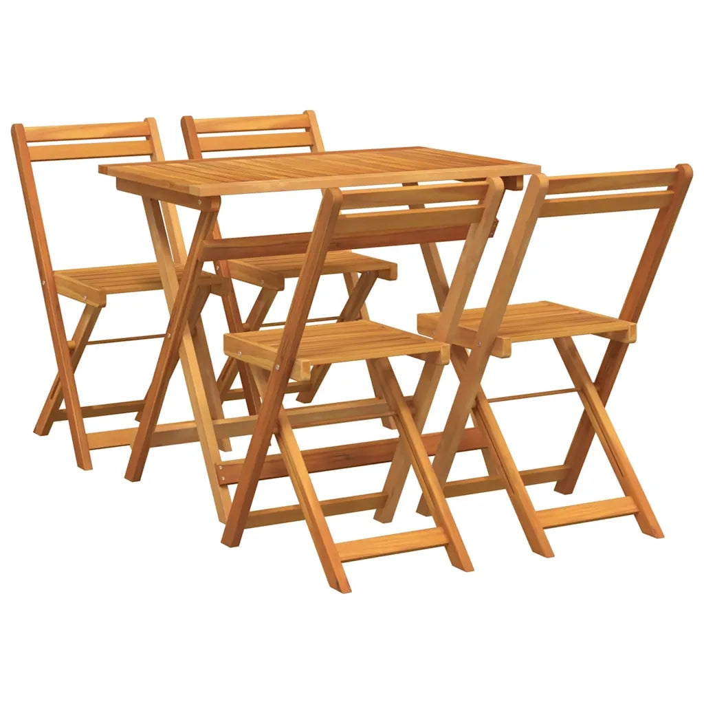 Set bistrot 5 pcs Olio Naturale Legno di Acacia Massello 4105503