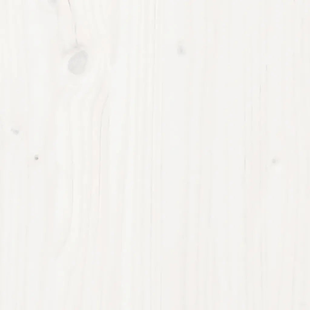 Compostiera Bianca 82,5x82,5x99,5 cm in Legno Massello di Pino 823816