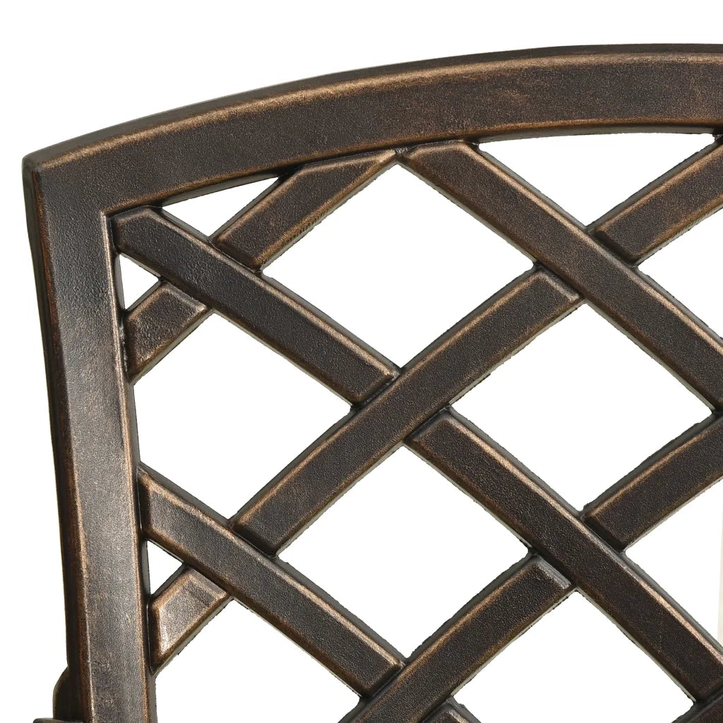 Set da Bistrot 5 pz in Alluminio Pressofuso Bronzo cod mxl 43273
