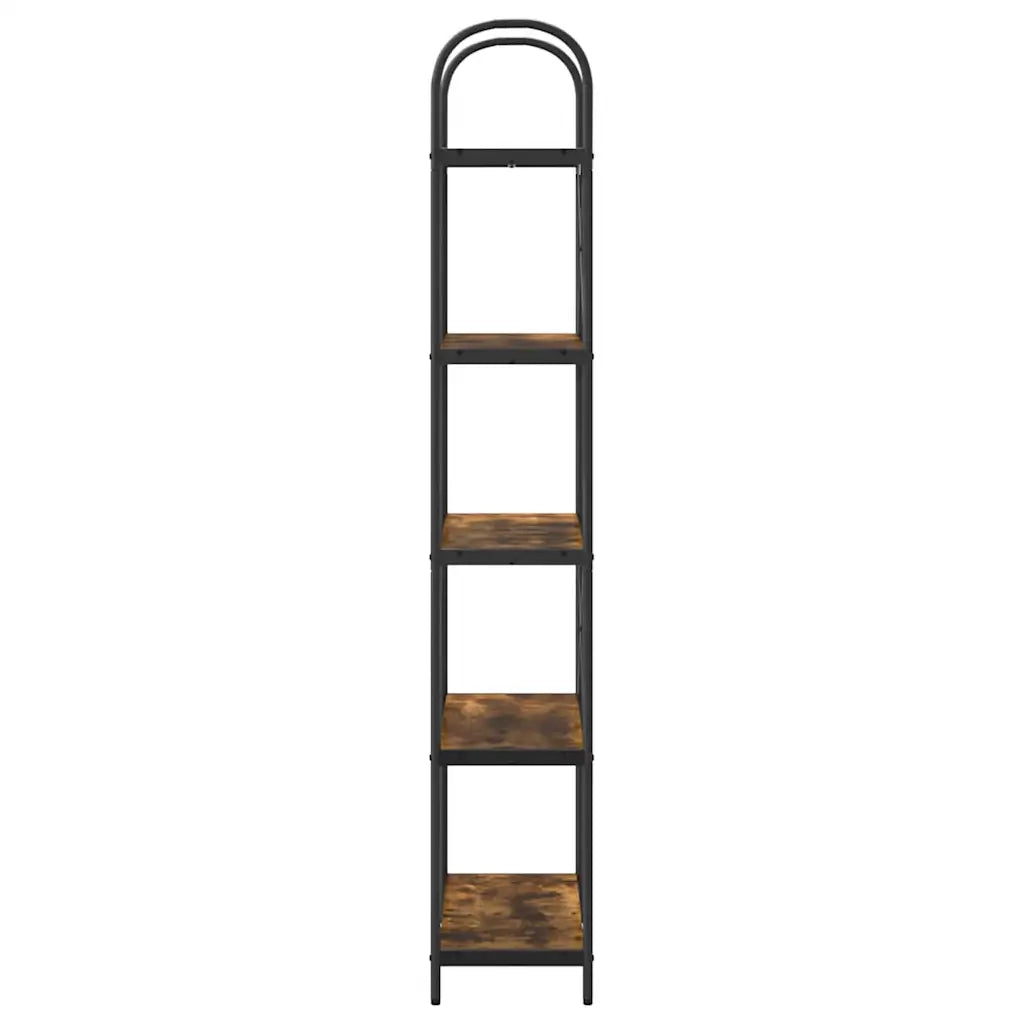 Libreria-Scaffale per Libri-Mobile di Stoccaggio Rovere fum¨¦ 80 x 30 x 183 cm Legno multistrato 924548