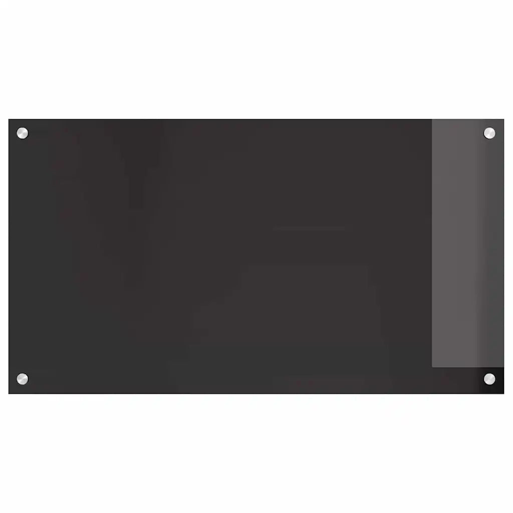 Schienale da cucina 2 pcs Nero 90 x 50 cm vetro temperato 3415549