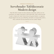 Supporto multifunzionale in acciaio inossidabile con design moderno, decorazione da tavolo con bordi lisci, dimensioni 12x3x8,6 cm