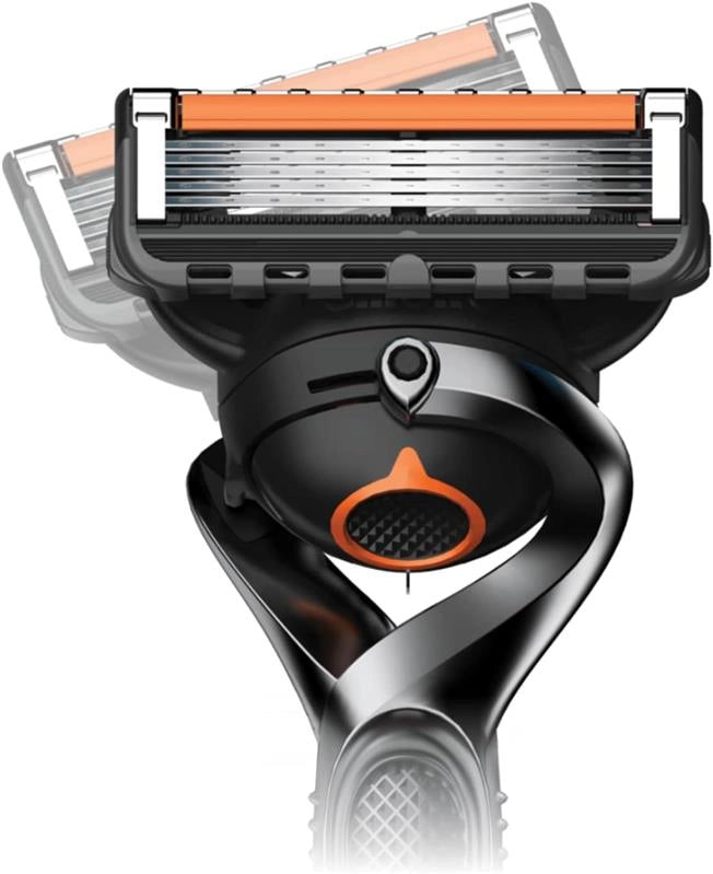 GILLETTE FUSION 5 PROGLIDE REGOLABARBA UOMO LAME RASOIO A MANO LIBERA 1 MANICO E 2 LAMETTE DA BARBA DA 5 LAME
