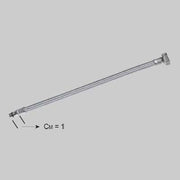 FLESSIBILE INOX PER MONOCOMANDO CORTO  F 3/8 x M 10 cm 100     MADE IN ITALY