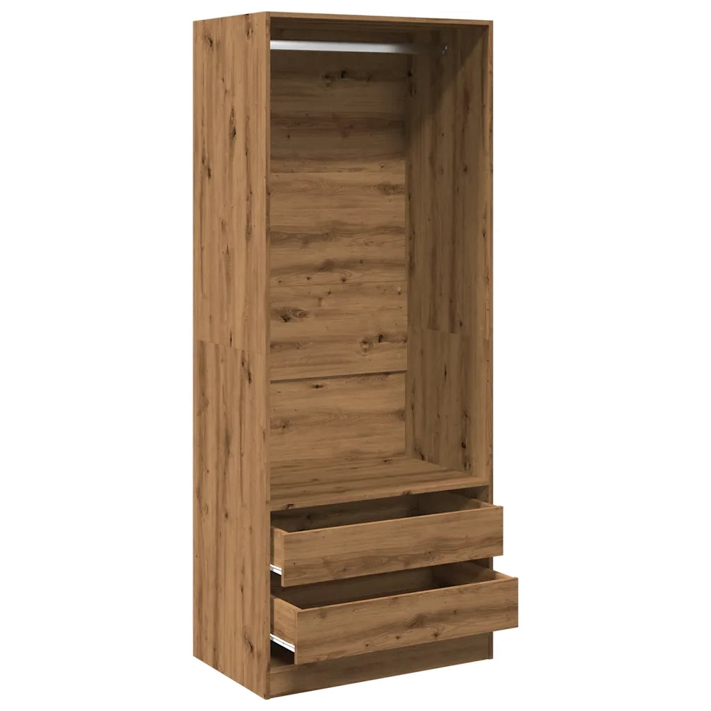 Armadio Rovere Artigianale 80x50x200 cm in Legno Multistrato CFW5784831