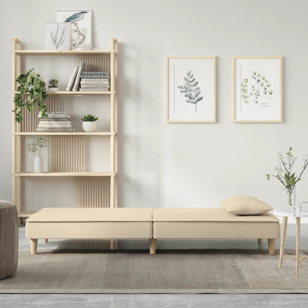 Divano letto | Sof¨¤ letto | Letto singolo Crema in Tessuto