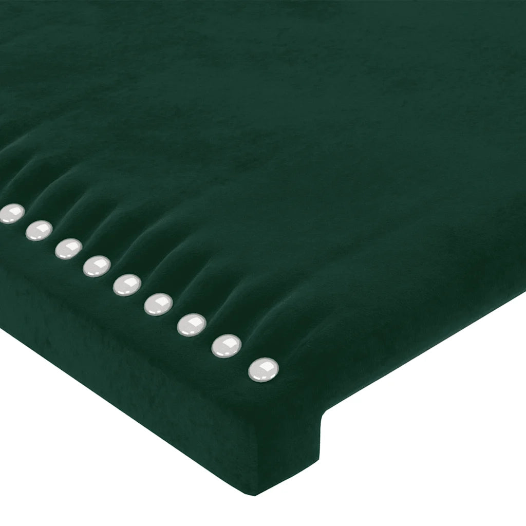 Testiera | Testata a LED Verde Scuro 80x5x78/88 cm in Velluto